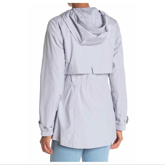 Cole Haan Travel Packable Rain Jacket Chaqueta, Añil, S Para Mujer